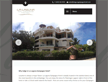 Tablet Screenshot of lalagunagalapagoshotel.com